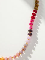 Natural Agate Stone Beaded Necklaces 8 Colors