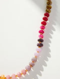 Natural Agate Stone Beaded Necklaces 8 Colors