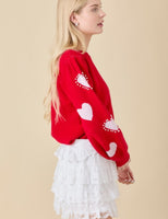 Heart On My Sleeve Pearl Sweater