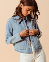 Scalloped Denim Jacket