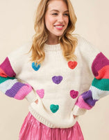 Crochet Hearts Sweater