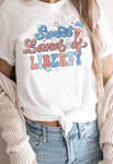 Retro Land of Liberty Graphic Tee