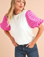 Houndstooth Top