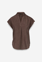 Wynn Suede Top Brown