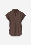 Wynn Suede Top Brown
