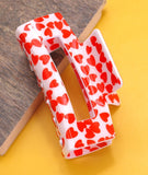 Valentine's Heart Hair Claw Clips