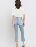 High Rise Straight Crop Jeans