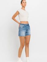 A-Line Stretch Denim Shorts