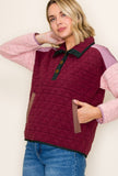 Quilted Pullover