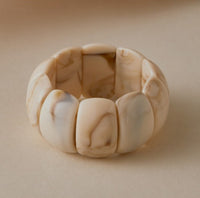 Acrylic Color-block Stretch Bangle 4 Colors