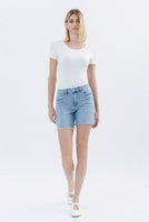 High Rise Midi Shorts- 6” Inseam