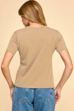Asymmetric Tee Black