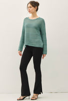 Fisherman Crochet Sweater