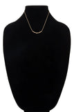 Crystal Curved Bar Dainty Short Necklace- 2 Colors