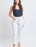 Tummy Control Button Fly Vintage Slim Jeans