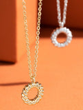 Rope Circle Dainty Short Necklace