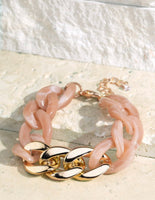 Resin Link Chain Bracelet