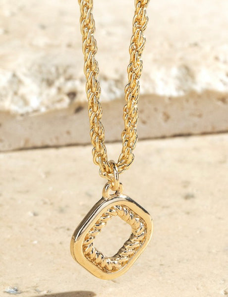 Diamond Twisted Rope Dainty Short Necklace