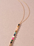 Stone Bar Long Necklace