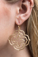 Triple Layered Marquise Earrings