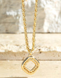 Diamond Twisted Rope Dainty Short Necklace