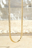 Brass Snake Chain Short Necklace Gold
