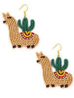 Llama Beaded Earrings