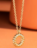 Rope Circle Dainty Short Necklace